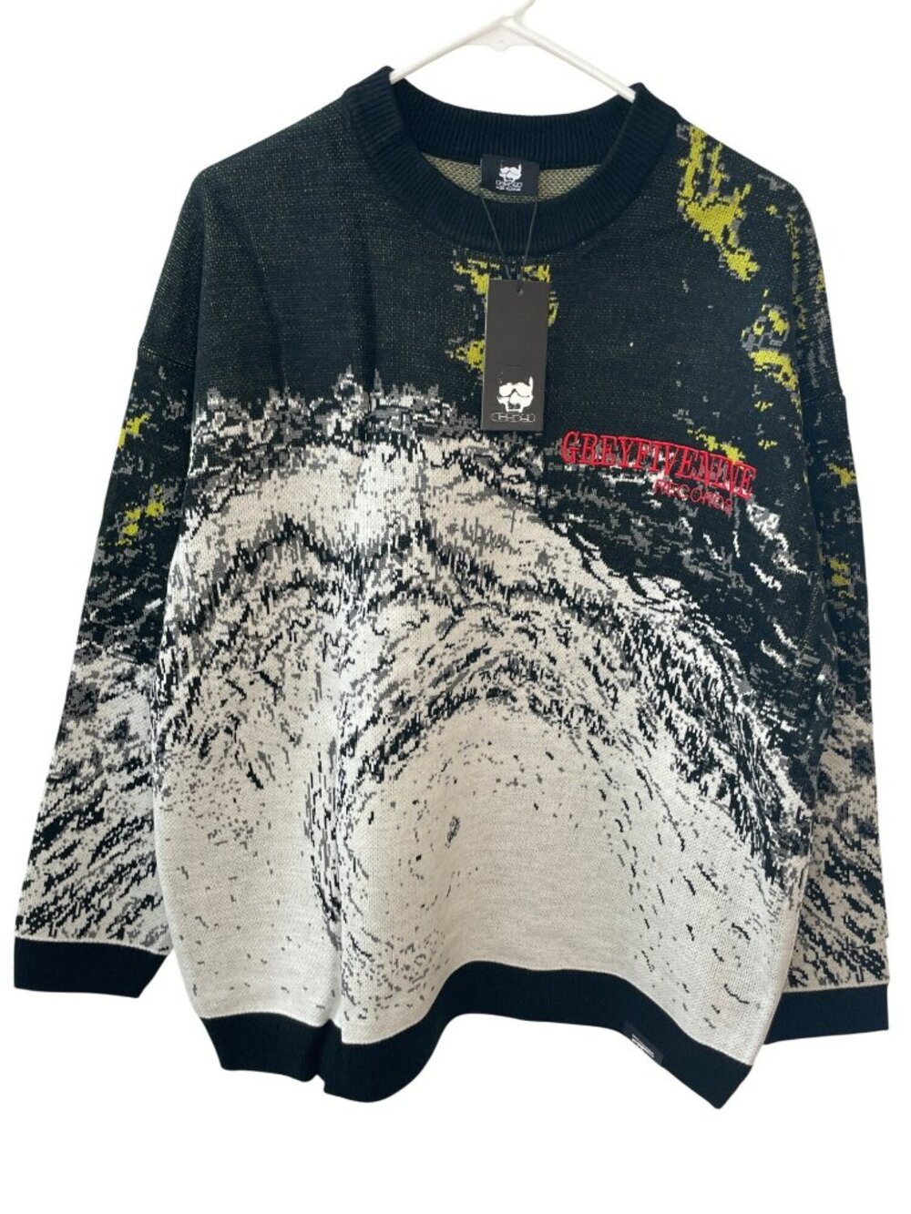 SuicideBoys G59 Records Disaster Hurricane Knit Sweater Size XL MSRP$180 NWT